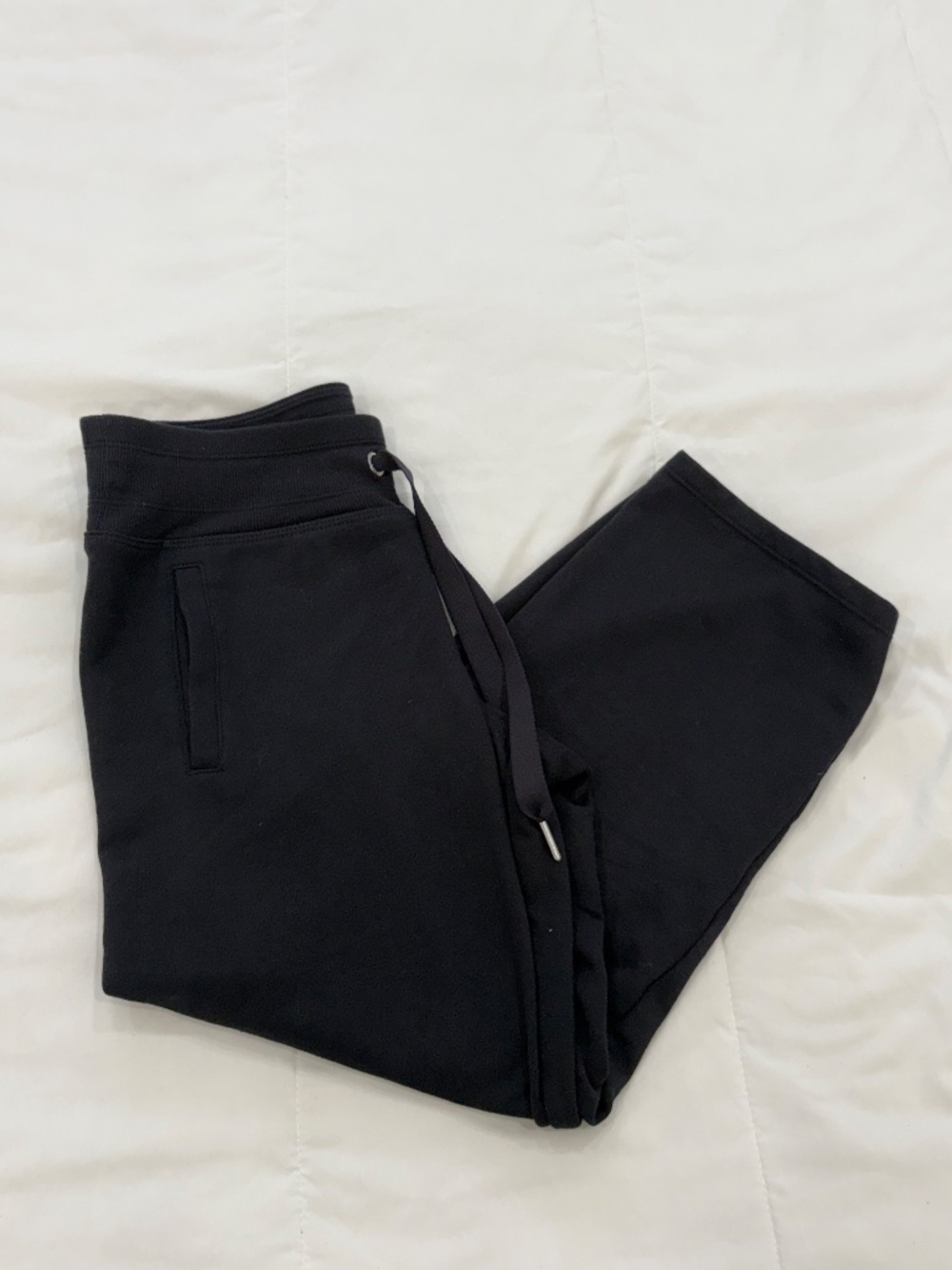 Calvin Klein Performance Cropped Sweatpants Black XS Drawstring